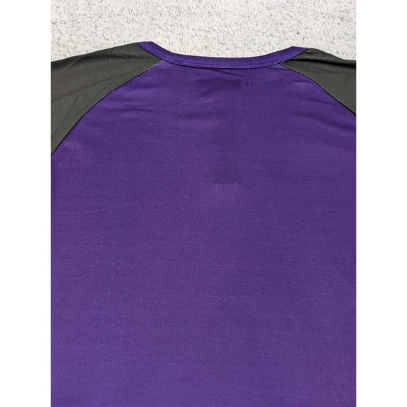 FOCO Baltimore Ravens Henley Shirt NFL Team Apparel Mens Medium Purple Black NWT - Picture 13 of 13